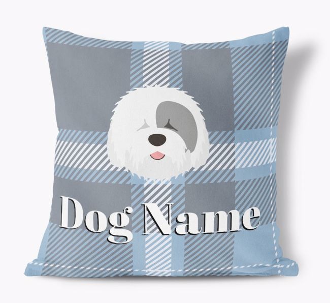 Tartan Pattern: Personalized {breedFullName} Soft Touch Pillow